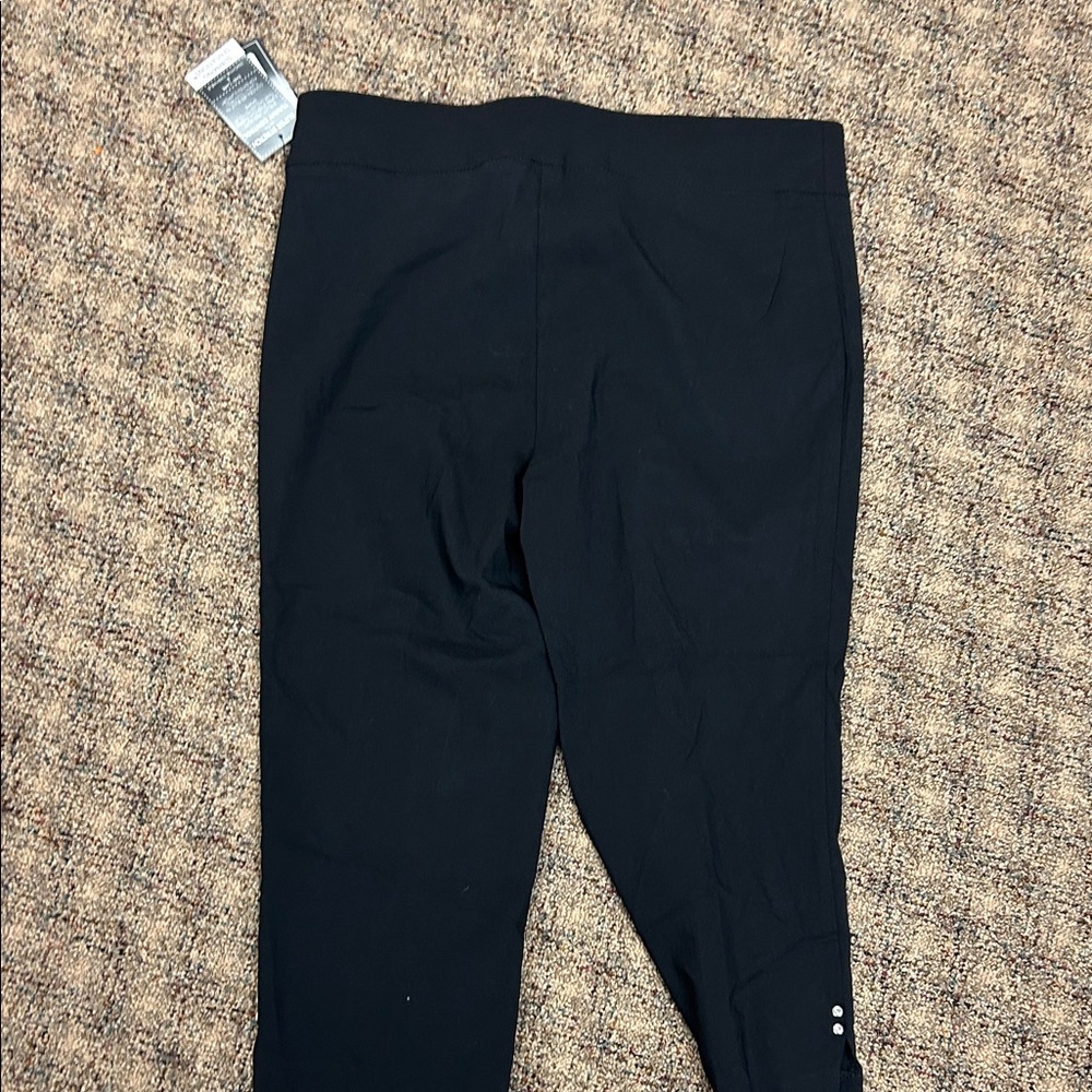 Black Counterparts Women’s Pull On 3-Rivet Career Capris - Picture 4 of 7